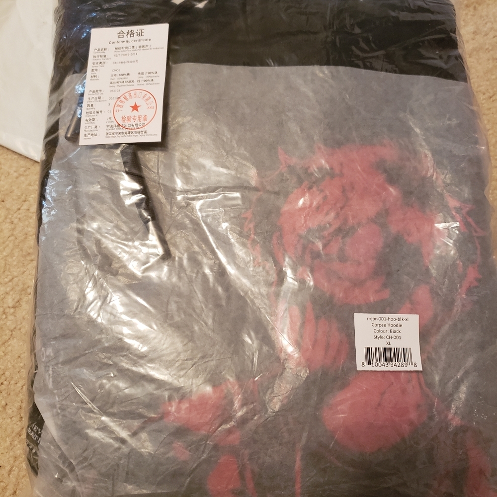 Official Corpse Husband XL Hoodie *RARE*